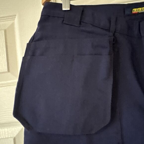 Blaklader Workwear Pants 38x31 Blue Utility Cargo Reinforced Durable Tradesman - Picture 7 of 16
